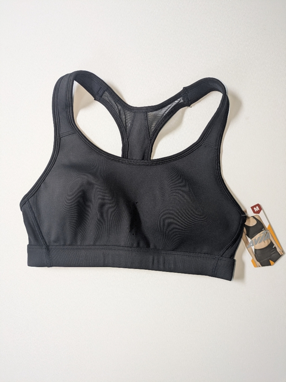 Avia Black Seamless Sports Bra Medium